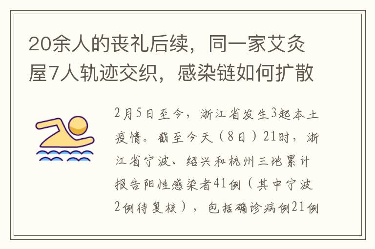 20余人的丧礼后续，同一家艾灸屋7人轨迹交织，感染链如何扩散？