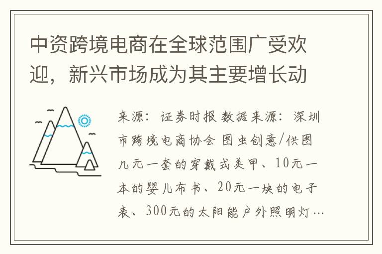 中资跨境电商在全球范围广受欢迎，新兴市场成为其主要增长动力