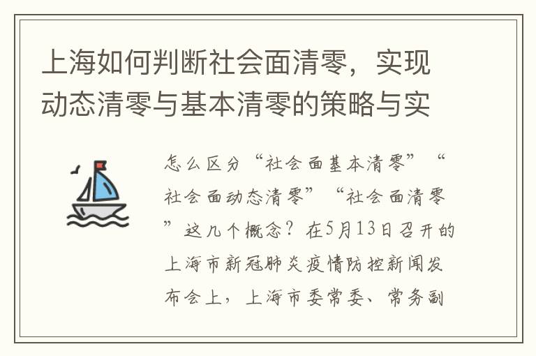 上海如何判断社会面清零，实现动态清零与基本清零的策略与实践