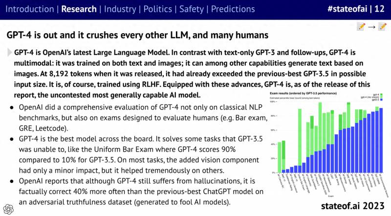 《2023年度人工智能现状报告》：GPT-4依然最强，英伟达获利颇丰