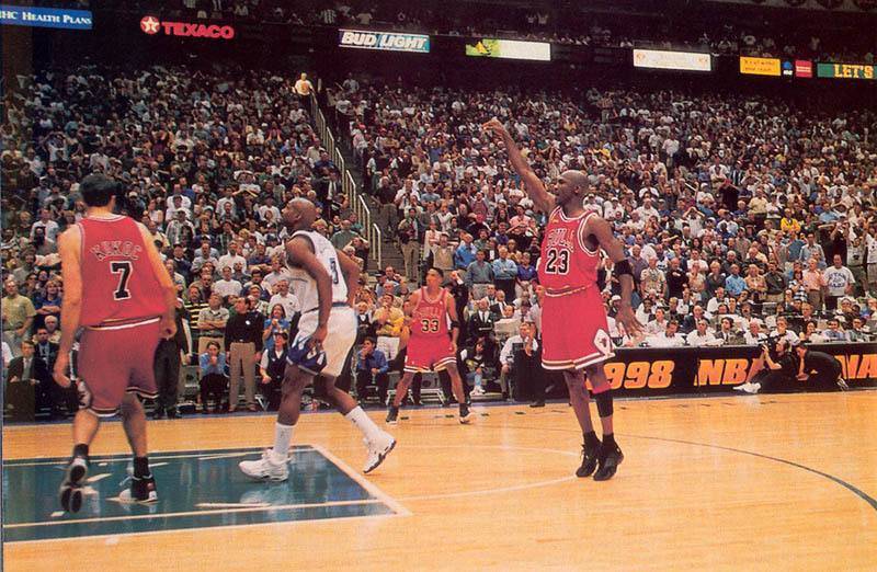 1998年NBA縂決賽公牛vs爵士G6全場超清藍光錄像（喬丹縂決賽高清錄像廻放）