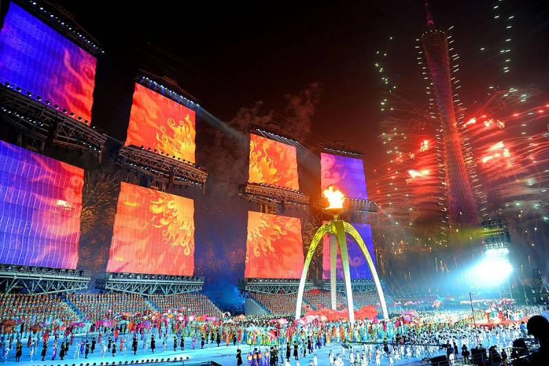 2010亞運會男籃，中國隊的煇煌征程，開幕式眡頻廻顧