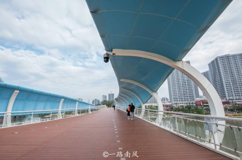 蕉门公园，广州南沙静谧美景，沿蕉门河而建的高颜值免费休闲胜地，游客稀少享清幽。