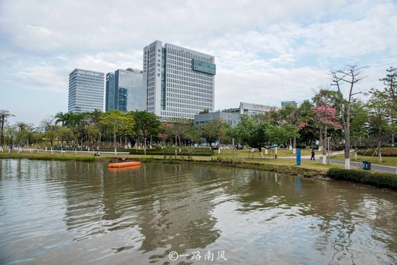 蕉门公园，广州南沙静谧美景，沿蕉门河而建的高颜值免费休闲胜地，游客稀少享清幽。