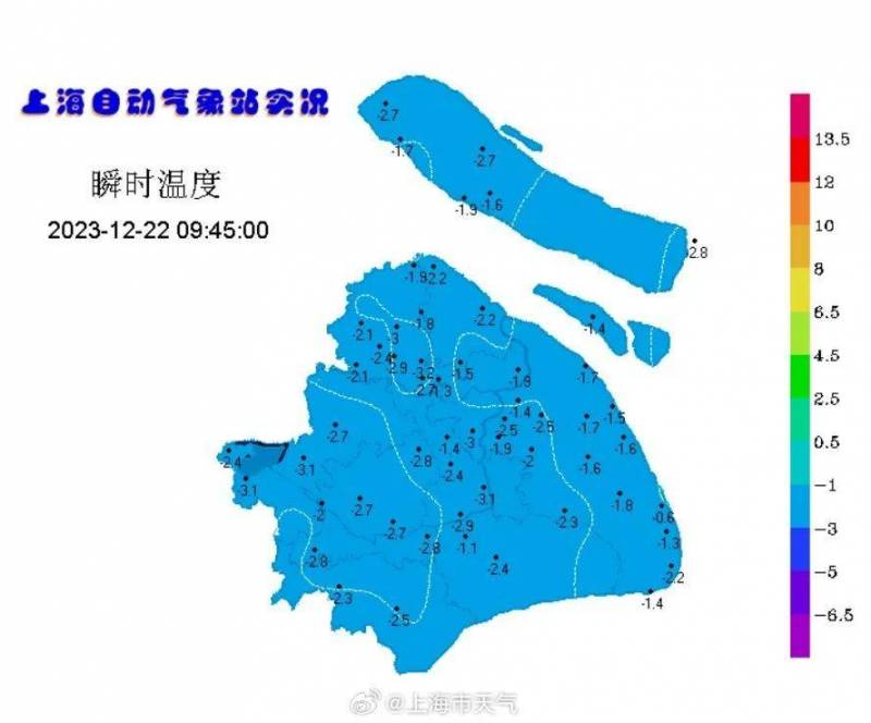上海50年来最冻冬至，市区-5.1℃崇明-8.4℃，广场鸽瑟瑟发抖
