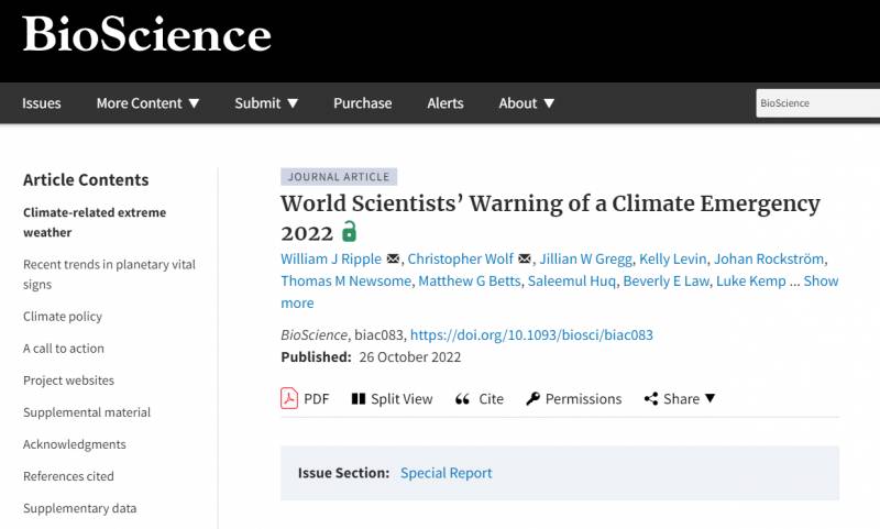超1.5万名科学家再次警告，气候变化紧迫，感谢中国贡献力量