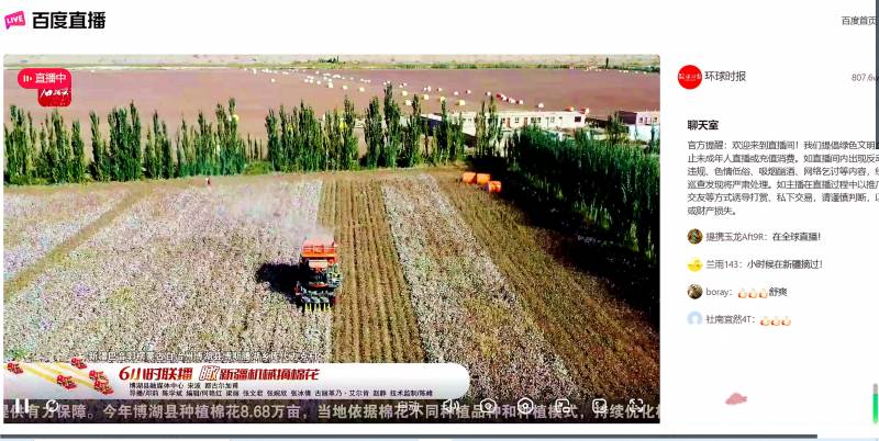 棉城贴吧微博，新疆万亩棉田，云端共赏六小时的美景