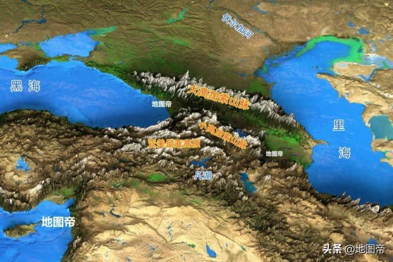 看地图了解阿塞拜疆与亚美尼亚，高加索两国，谁的命运更曲折？