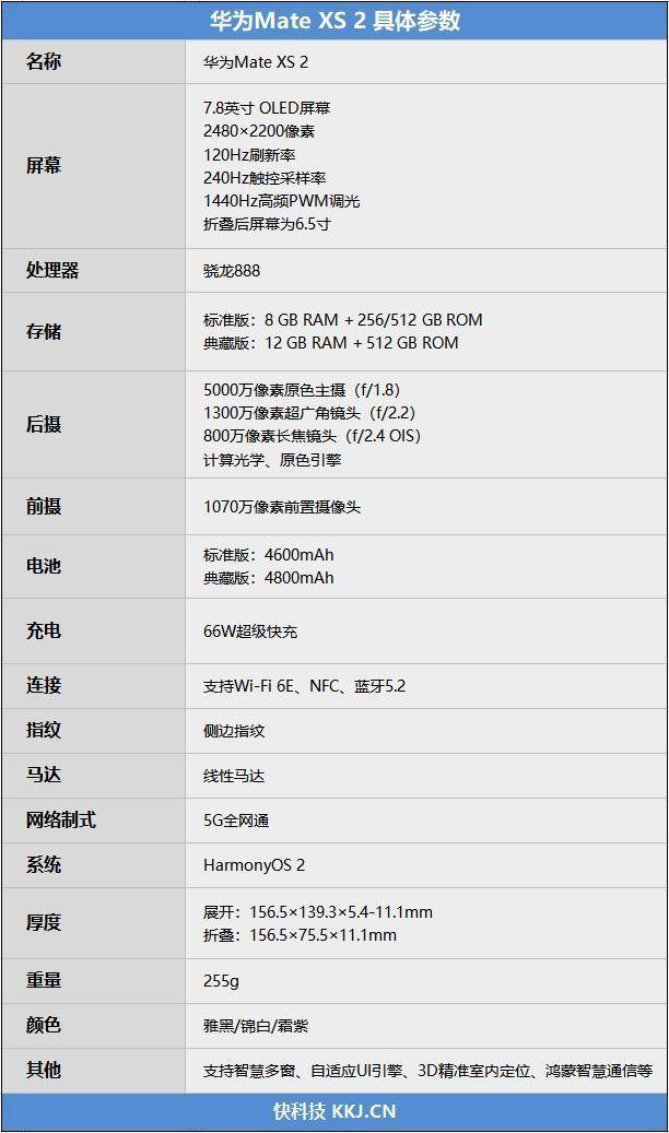 MATE XS2，华为折叠新旗舰，轻薄大屏再定义