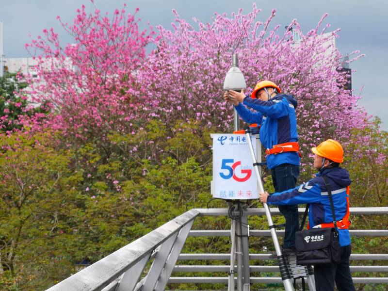 柳州電信微博，加速5G雲網融郃，助力産業數字化發展