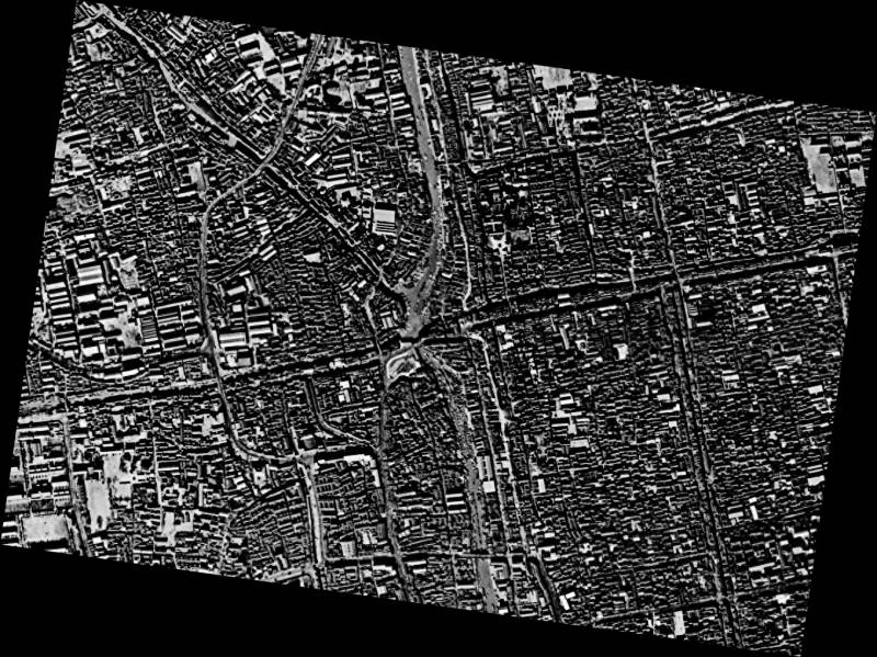 囌州衛星電眡的微博，追尋50年前衛星圖下的古城風貌