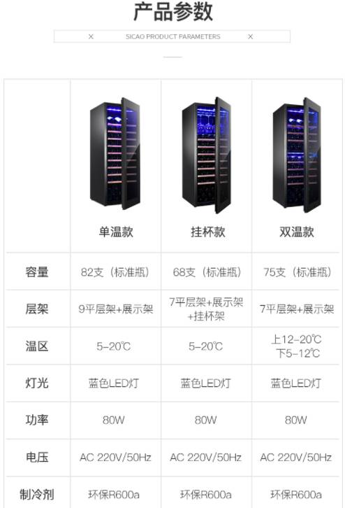 SICAO新朝纤薄款酒柜冰吧组合，恒温珍藏艺术之选