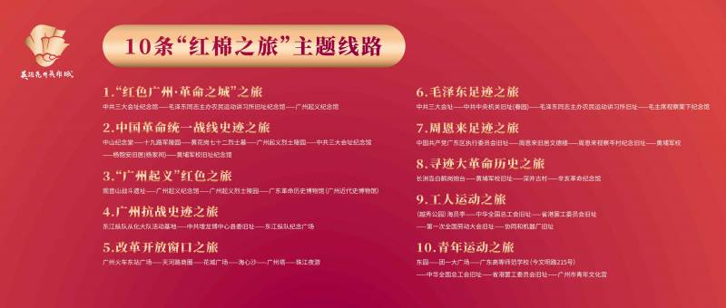广州市文化广电旅游局，全面推广线上线下红色文化旅游活动
