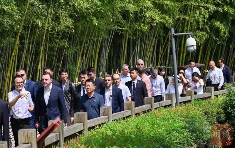 友谊之桥，格鲁吉亚总理成都亲睹大熊猫魅力