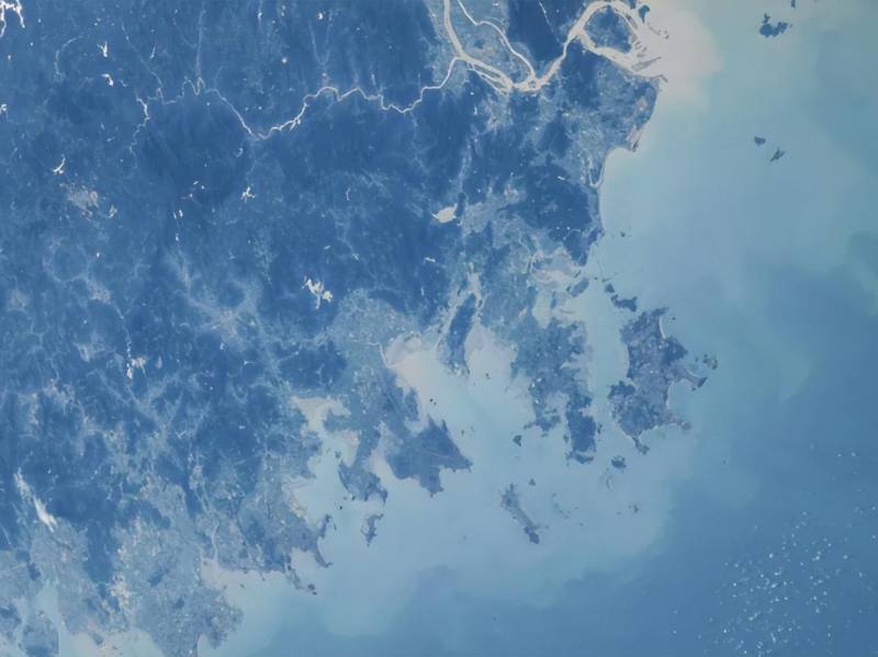 平潭麒麟岛网微博，航天员视角下的福建平潭美景