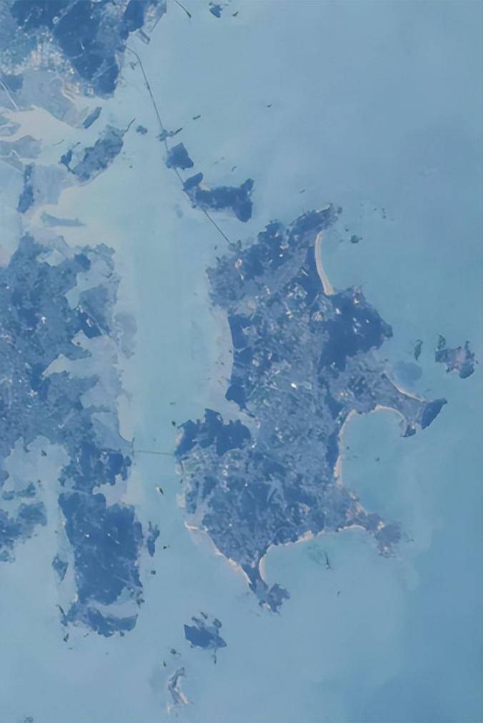 平潭麒麟岛网微博，航天员视角下的福建平潭美景