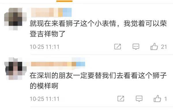 深圳新闻网的微博视频，萌化人心！深圳“狮子”引发热议