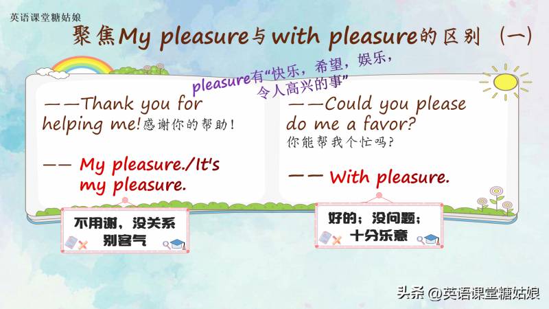 itismypleasure: 使用My pleasure与With pleasure的英语礼仪